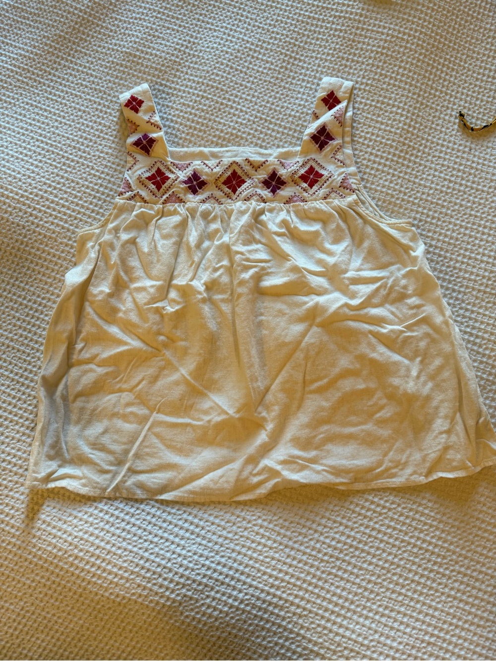 Madewell embroidered tank top